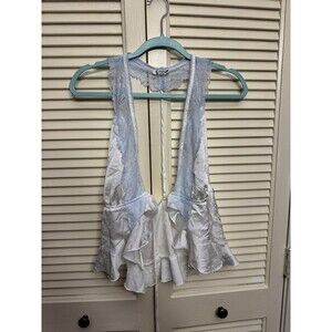 Free People Intimates Hollow Lace Trim Pajama Lingerie OS